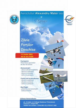 Ziua Porţilor Deschise: Aeroclubul Alexandru Matei
