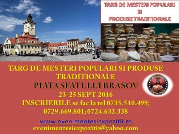 Târg de produse handmade, artizanat și produse tradiționale