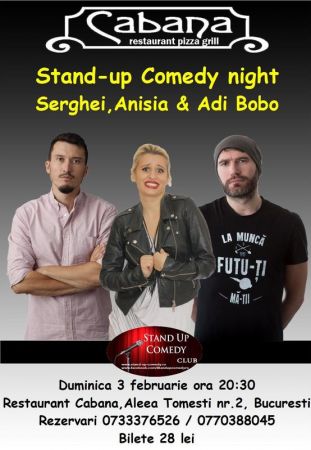 Stand Up Comedy cu Anisia Gafton, Serghei & Adi Bobo