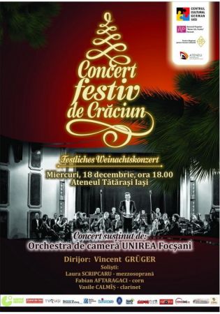 Concert Festiv de Crăciun cu Orchestra de Cameră UNIREA Focșani
