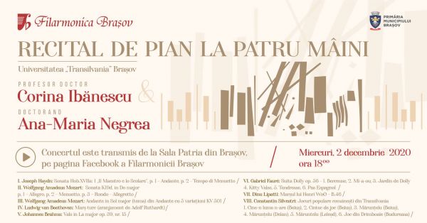 Recital de pian la patru mâini - Online
