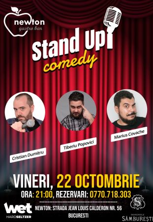 Stand-Up Comedy cu Cristian Dumitru, Tiberiu Popovici, Marius Covache