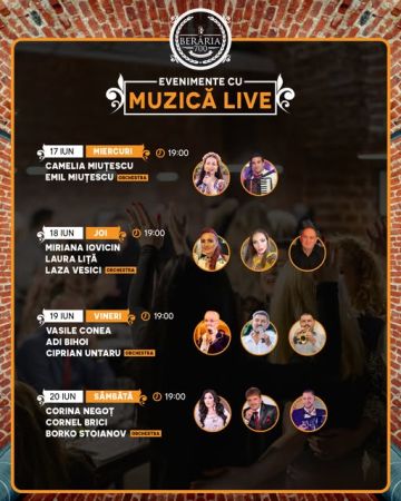 EVENIMENTE CU MUZICA LIVE