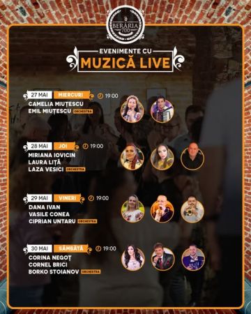 EVENIMENTE CU MUZICA LIVE