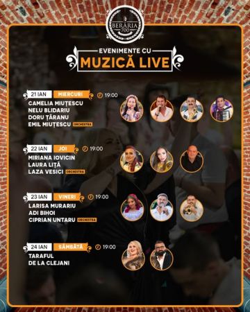 EVENIMENTE CU MUZICA LIVE