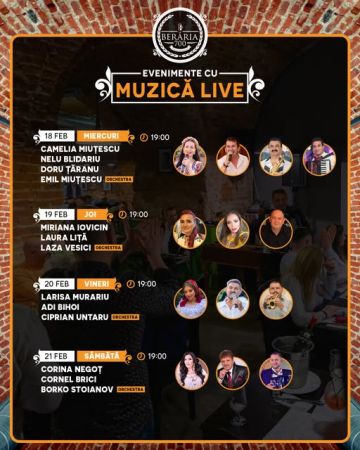 EVENIMENTE CU MUZICA LIVE
