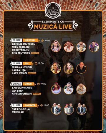 EVENIMENTE CU MUZICA LIVE