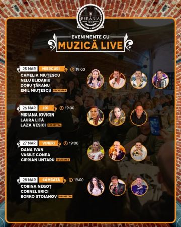 EVENIMENTE CU MUZICA LIVE