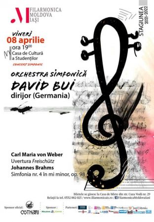 Concert simfonic sub bagheta dirijorului german DAVID BUI