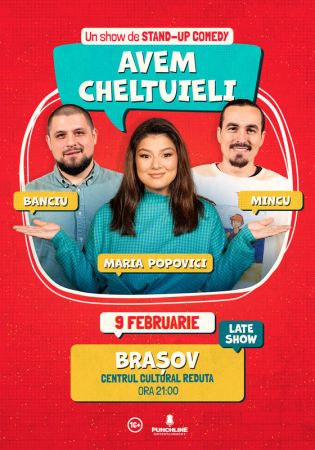 Stand Up Comedy cu Maria Popovici, Mincu și Banciu