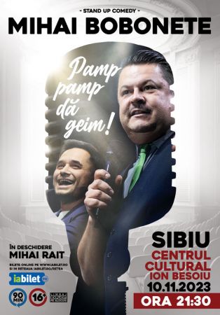 Stand up comedy cu Mihai Bobonete