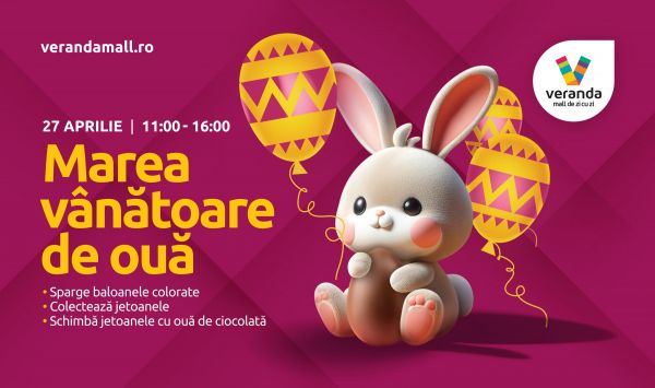 Activități de Paște 2024 în Veranda Mall: vino să vezi ce surprize aduce Iepurașul în acest an!