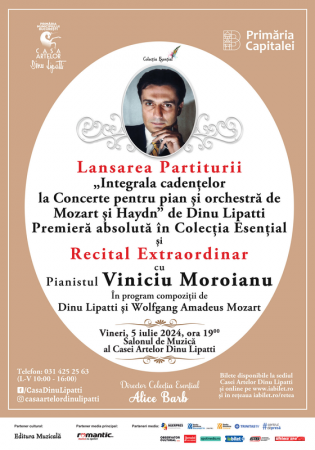 Recital Extraordinar de pian și Lansare de Partitură