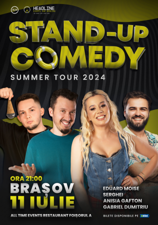 Stand-Up Comedy de Vară cu Anisia, Serghei, Gabi Dumitriu și Moise