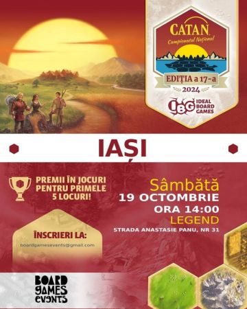 Etapa Locala de Catan | Board Games Events