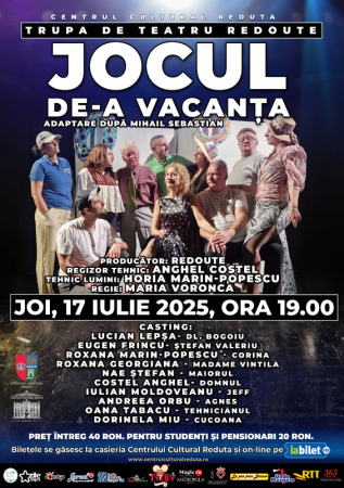 Spectacol de teatru "JOCUL DE-A VACANȚA"