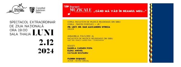 Spectacol extraordinar de Ziua Națională a României