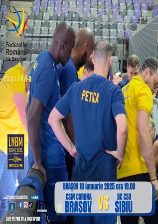 Baschet CSM Corona Brașov – BC CSU SIBIU