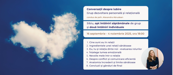 Conversații despre iubire - grup dezvoltare personală și relațională