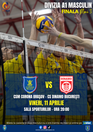 Volei masculin CSM Corona Brașov - CS Dinamo Bucuresti
