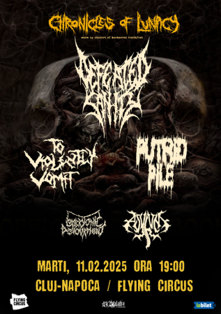 Defeated Sanity, To Violently Vomit, Putrid Pile, Asylum, and Embryonic Devourment