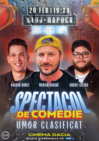 Spectacol de comedie cu Marian Godină, Bogdan Nonic și Andrei Călina - "Umor clasificat"