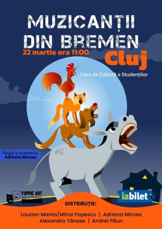 Muzicanții din Bremen - teatru pentru copii