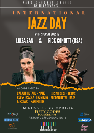 Heartevents Jazz Concert Series: International Jazz Day feat. Luiza Zan & Rick Conditt (USA)