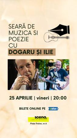Seară de poezie și muzică cu Dograru și Ilie