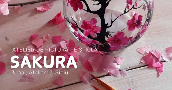 Sakura. Atelier de pictură pe sticlă pentru adulți