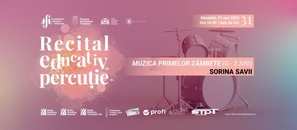 Recital educativ de percuție | Muzica primelor zâmbete (0 – 2 ani)