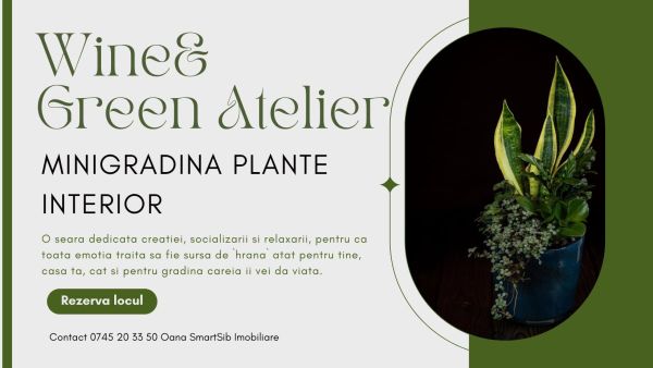 Wine & Green: Atelier de Mini-Grădini de Interior