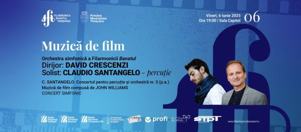 Muzică de film | Dirijor: DAVID CRESCENZI, solist: CLAUDIO SANANGELO - percuție