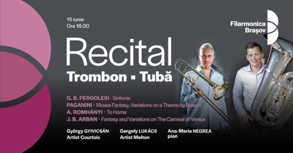 Recital de trombon și tubă cu György Gyivicsán și Gergely Lukács