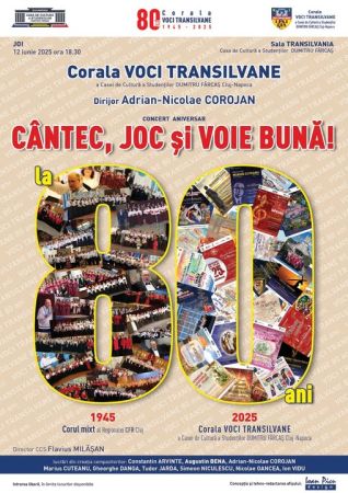Spectacolul aniversar CÂNTEC, JOC ȘI VOIE BUNĂ