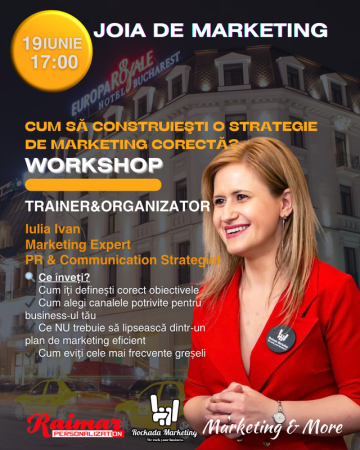 Rockada - Workshop - Joia de Marketing - Cum sǎ construieşti o strategie de marketing corectǎ?