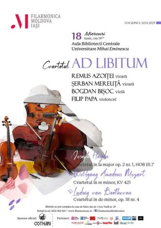 Cvartetul "Ad Libitum" al Filarmonicii "Moldova" din Iași
