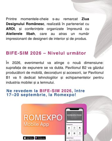 BIFE-SIM 2025 marchează cea mai mare creștere a unei expoziții de mobilă din Europa