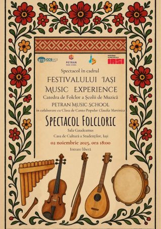 Spectacol folcloric în cadrul festivalului „Iași Music Experience” 2025