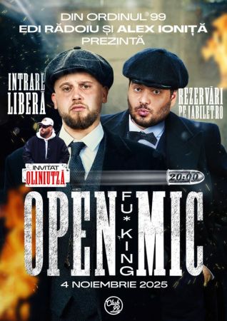 Open F***ing Mic cu Edi Rădoiu, Alex Ioniță și INVITAT OLINIUTZA