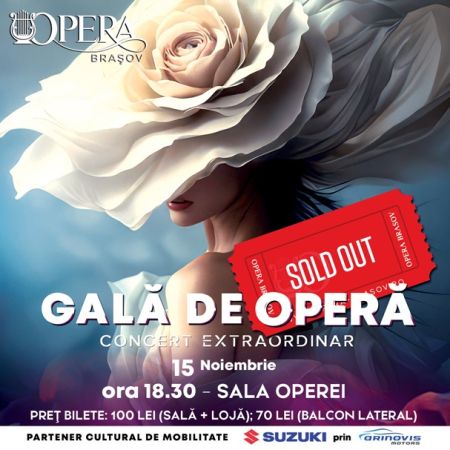Gală de Operă, un eveniment extraordinar, pe scena lirică brașoveană