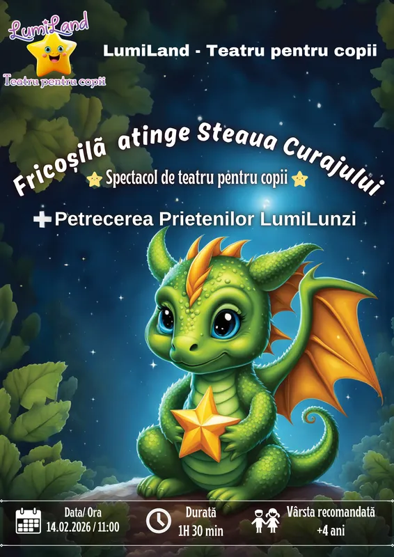 Fricoșilă atinge Steaua Curajului - Spectacol de teatru interactiv pentru copii