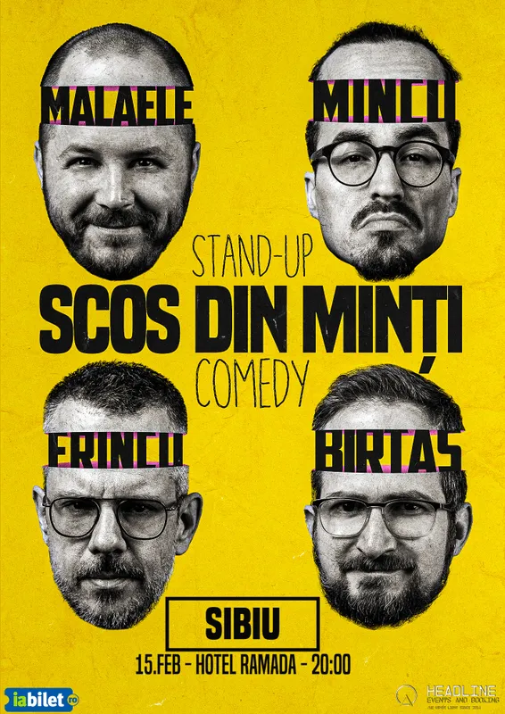 Stand-Up Comedy cu Frînculescu, Mălăele, Mincu și Birtaș - "Scos din minți"