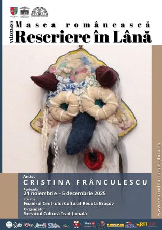 Masca românească – rescriere în lână | Expoziție