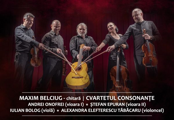 Vivaldi, inima roșie a Barocului - Concert Maxim Belciug & Cvartetul Consonanțe