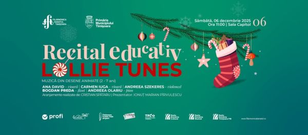 Lollie Tunes | Recital educativ - Muzică din desene animate (2 – 7 ani)