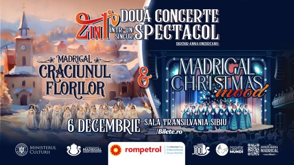 MADRIGAL DE CRĂCIUN la Sibiu | Două concerte într-un singur spectacol