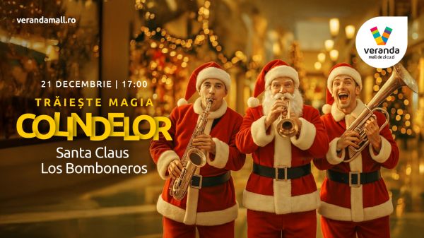 Colinde - Moși Crăciuni instrumentiști la Veranda Mall