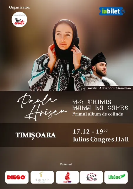 Concert de colinde Paula Hriscu: M-o trimis mama la capre!