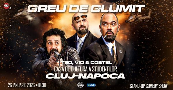 Greu de glumit cu Teo, Vio și Costel - Stand Up Comedy Show